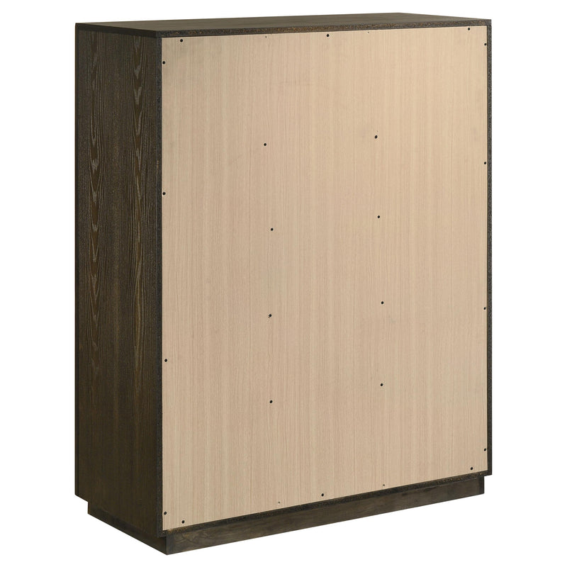 Atlas 5-piece Eastern King Bedroom Set Dark Oak - 215971KE-S5