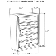 Atlas 5-piece Eastern King Bedroom Set Dark Oak - 215971KE-S5