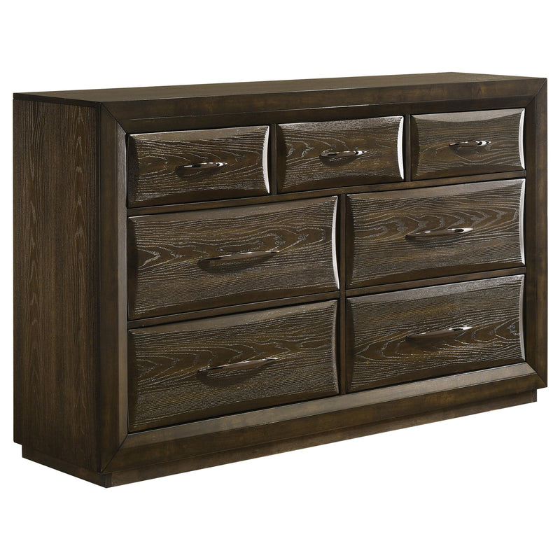 Atlas 5-piece Eastern King Bedroom Set Dark Oak - 215971KE-S5