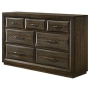 Atlas 7-drawer Bedroom Dresser Cabinet Dark Oak - 215973