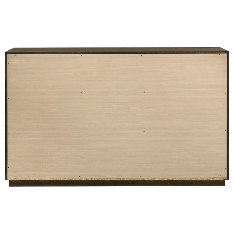 Atlas 7-drawer Bedroom Dresser Cabinet Dark Oak - 215973