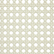 Atrium Cane Back And Vegan Leather Upholstered Seat Dining Chair in Cream, Set of 2 - 88071Cream-C