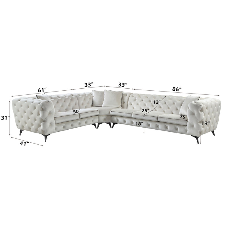 Atronia Sectional Sofa W/4 Pillows - LV01160