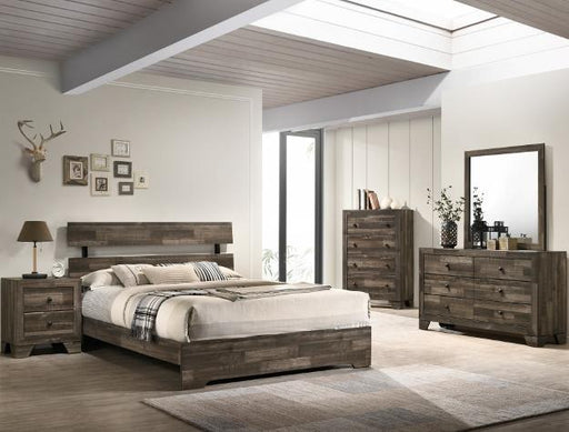 Atticus Brown King Panel Bed - Gate FurnitureKing Bed