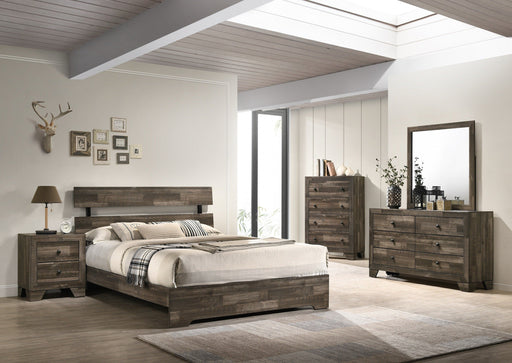 Atticus Brown Platform Bedroom Set - Gate FurnitureBedroom Set