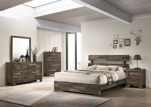 Atticus Brown Platform Bedroom Set - Gate FurnitureBedroom Set