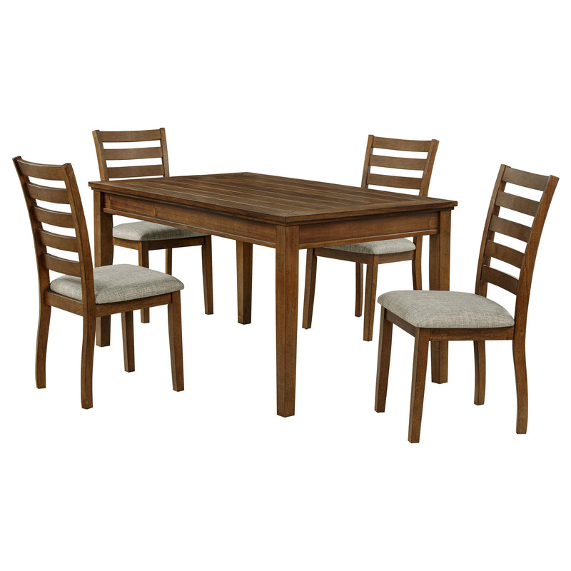 Atwood 5-piece Rectangular Wood Dining Set Warm Brown - 121761-S5