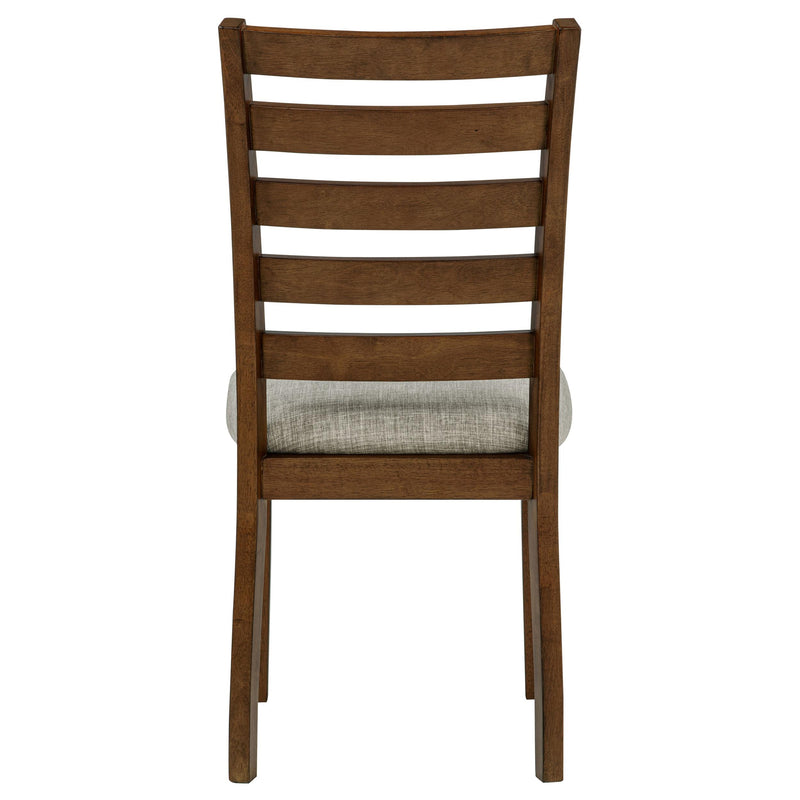 Atwood Wood Dining Side Chair Upholstered Seat Warm Brown - 121762