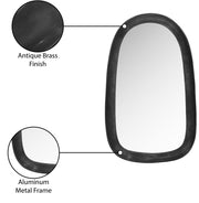 Auberge Alumnium Frame Mirror in Black - 66001Black-M