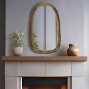Auberge Alumnium Frame Mirror in Brass - 66001Brass-M