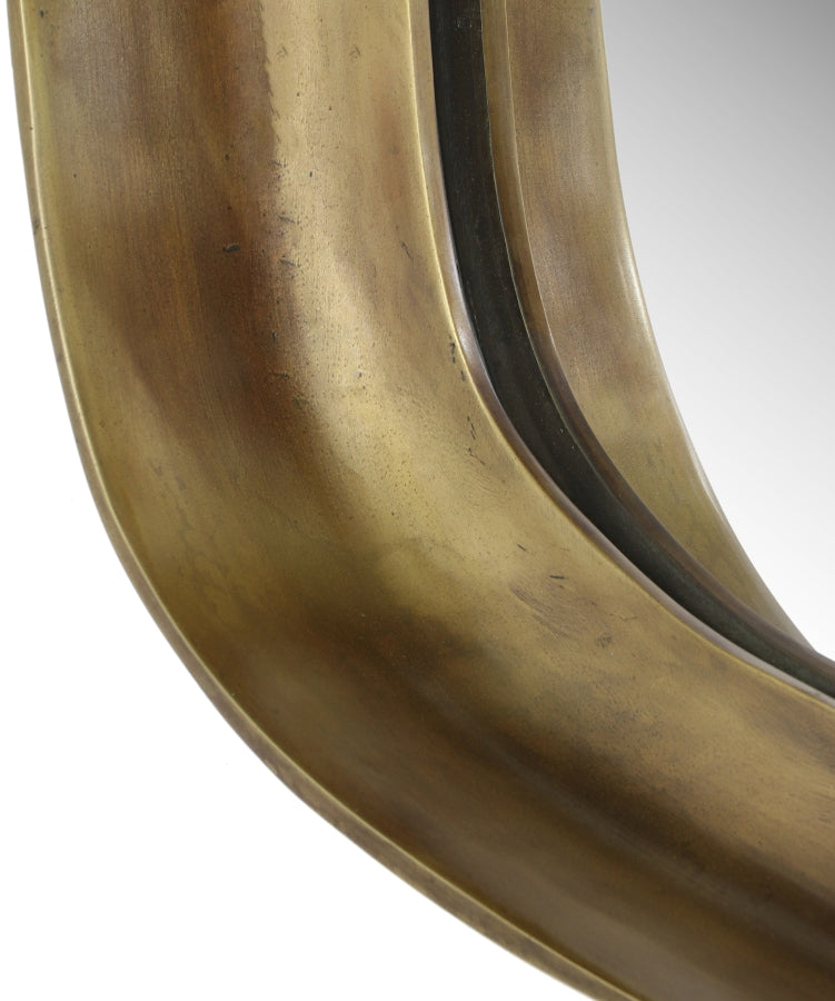 Auberge Alumnium Frame Mirror in Brass - 66001Brass-M