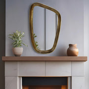 Auberge Alumnium Frame Mirror in Brass - 66002Brass-M