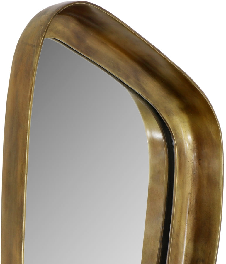 Auberge Alumnium Frame Mirror in Brass - 66002Brass-M