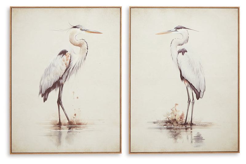 Aubinell Beige Wall Art (Set of 2) - A8000414