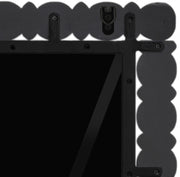 Aubrey Acacia Wood Frame Mirror in Black - 437Black-65M