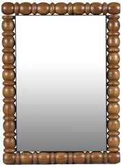 Aubrey Acacia Wood Frame Mirror in Brown - 437Brown-36M