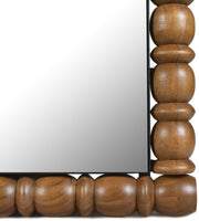 Aubrey Acacia Wood Frame Mirror in Brown - 437Brown-36M