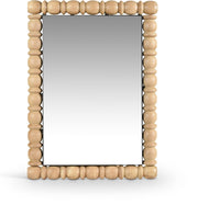 Aubrey Acacia Wood Frame Mirror in Natural - 437Oak-36M