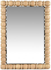 Aubrey Acacia Wood Frame Mirror in Natural - 437Oak-36M