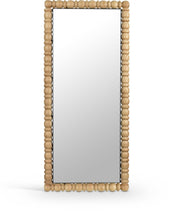 Aubrey Acacia Wood Frame Mirror in Natural - 437Oak-65M