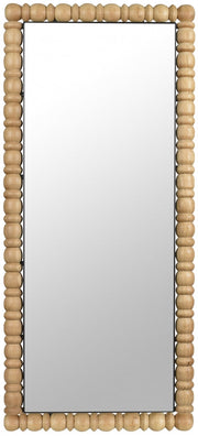 Aubrey Acacia Wood Frame Mirror in Natural - 437Oak-65M