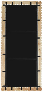 Aubrey Acacia Wood Frame Mirror in Natural - 437Oak-65M