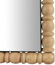 Aubrey Acacia Wood Frame Mirror in Natural - 437Oak-65M