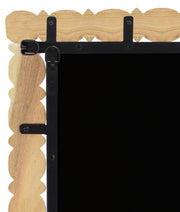 Aubrey Acacia Wood Frame Mirror in Natural - 437Oak-65M