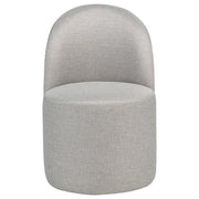 Aubrey Upholstered Barrel Dining Side Chair Beige (Set of 2) - 107062BEI