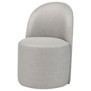 Aubrey Upholstered Barrel Dining Side Chair Beige (Set of 2) - 107062BEI