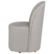 Aubrey Upholstered Barrel Dining Side Chair Beige (Set of 2) - 107062BEI