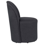 Aubrey Upholstered Barrel Dining Side Chair Charcoal (Set of 2) - 107062CHAR