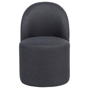 Aubrey Upholstered Barrel Dining Side Chair Charcoal (Set of 2) - 107062CHAR