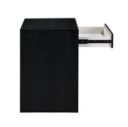 August Oak Veneer Nightstand in Black - 388Black-NS