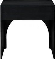 August Oak Veneer Nightstand in Black - 388Black-NS