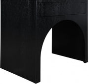 August Oak Veneer Nightstand in Black - 388Black-NS