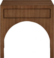August Oak Veneer Nightstand in Brown - 388Walnut-NS