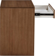 August Oak Veneer Nightstand in Brown - 388Walnut-NS