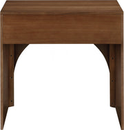 August Oak Veneer Nightstand in Brown - 388Walnut-NS