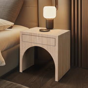 August Oak Veneer Nightstand in Natural - 388Oak-NS