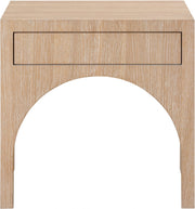 August Oak Veneer Nightstand in Natural - 388Oak-NS