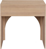 August Oak Veneer Nightstand in Natural - 388Oak-NS
