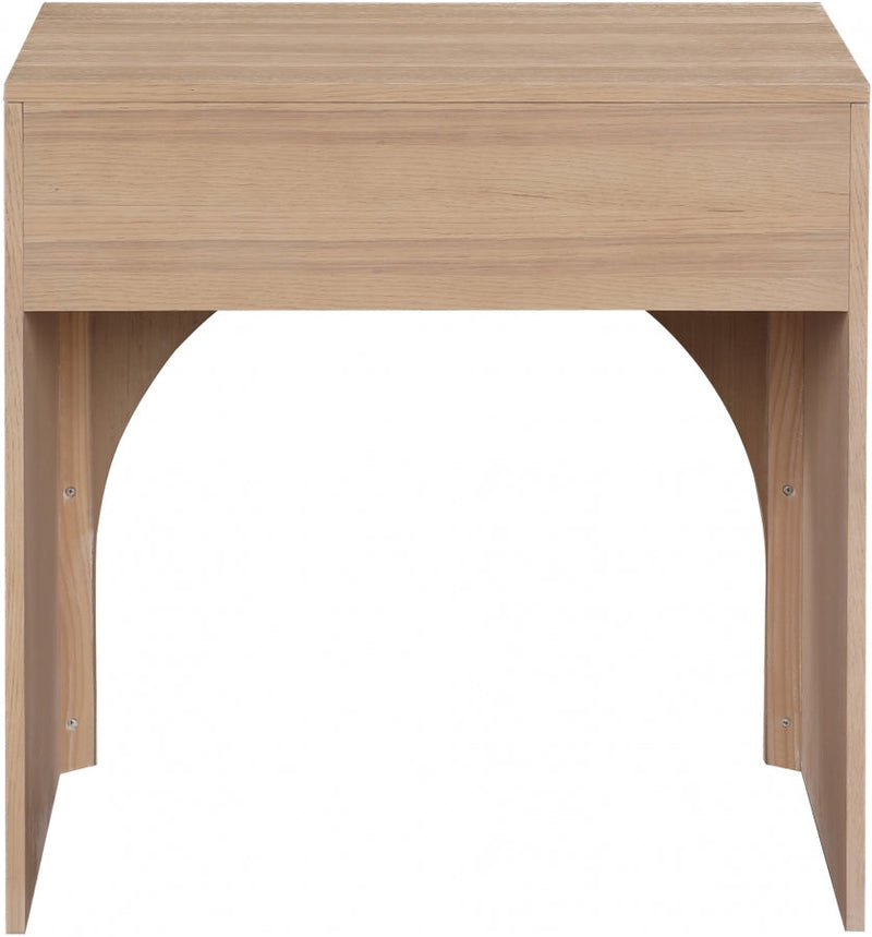August Oak Veneer Nightstand in Natural - 388Oak-NS