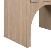 August Oak Veneer Nightstand in Natural - 388Oak-NS