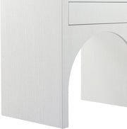 August Oak Veneer Nightstand in White - 388White-NS