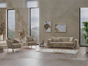 Aura 3-pieces (Sofa & Loveseat & Chair) Livingroom in Beige - 200-SER-AUR-PINAR07-321