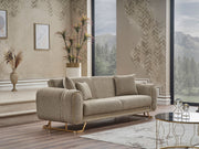 Aura 3-pieces (Sofa & Loveseat & Chair) Livingroom in Light Grey - 200-SER-AUR-PINAR21-321