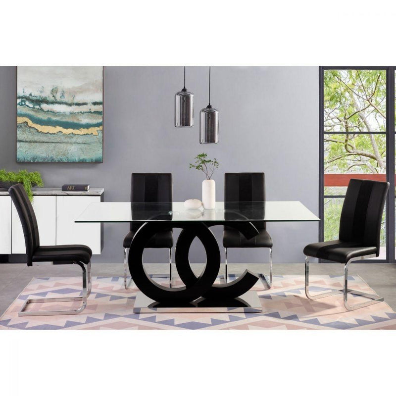Aurora Black Dining Set - Gate FurnitureDining Room Set