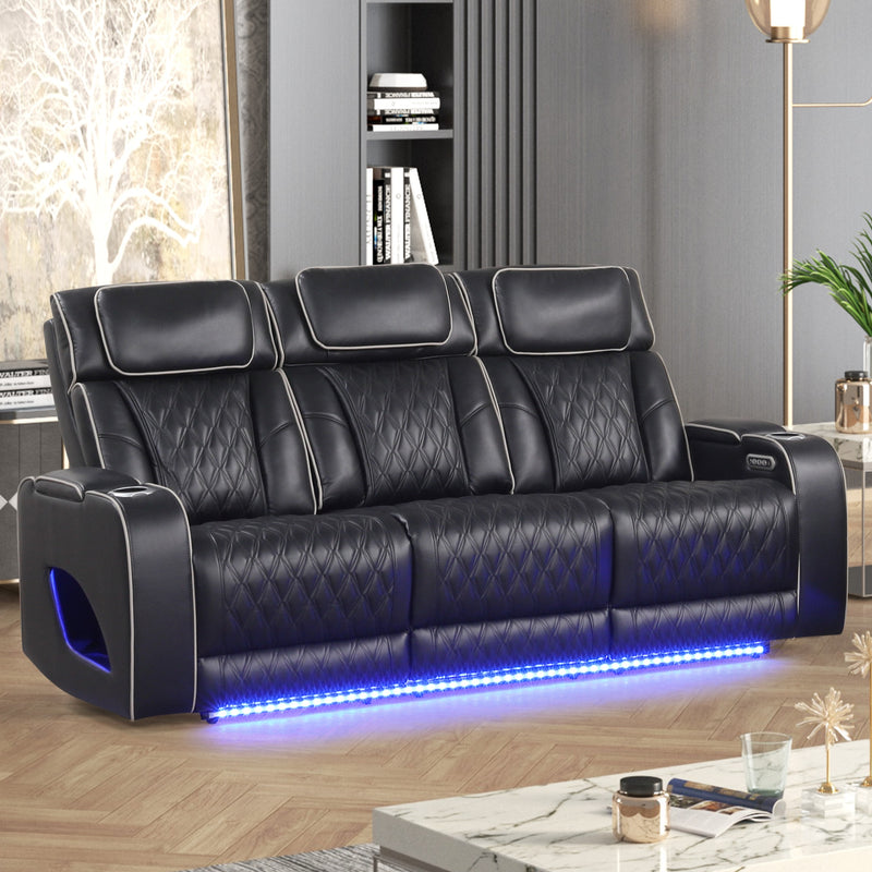 Aurora Black Sofa - AURORA-BLK-SF