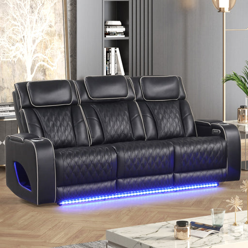 Aurora Black Sofa - AURORA-BLK-SF